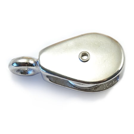 Midwest Fastener 1" Nickel Fixed Eye Single Pulley 5PK 52227